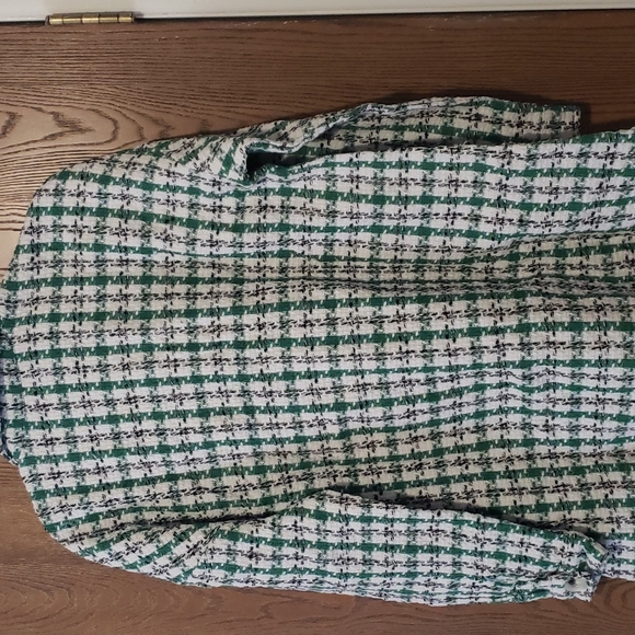 Final price๐1 S left๐HP๐๐ฅNew boutique Green Plaid knitted jacket - Picture 13 of 13